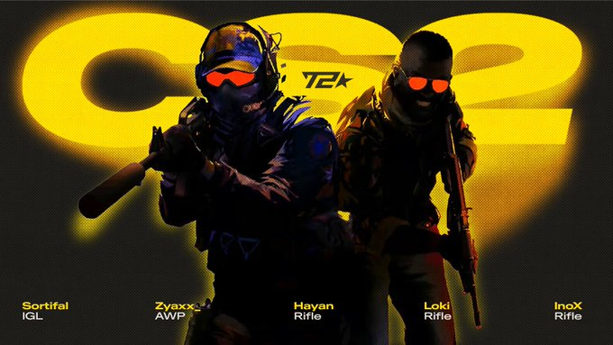 time2esport's tweet image. On débarque dans la cour des grands. 📣   

Découvrez le nouveau roster Counter-Strike 2 de Time 2 Esport.  

🔸@InoXCSGO
🔸@Loki__cs 
🔸@HayanCS 
🔸@Zyaxx__ 
🔸@sortifal

#T2WIN