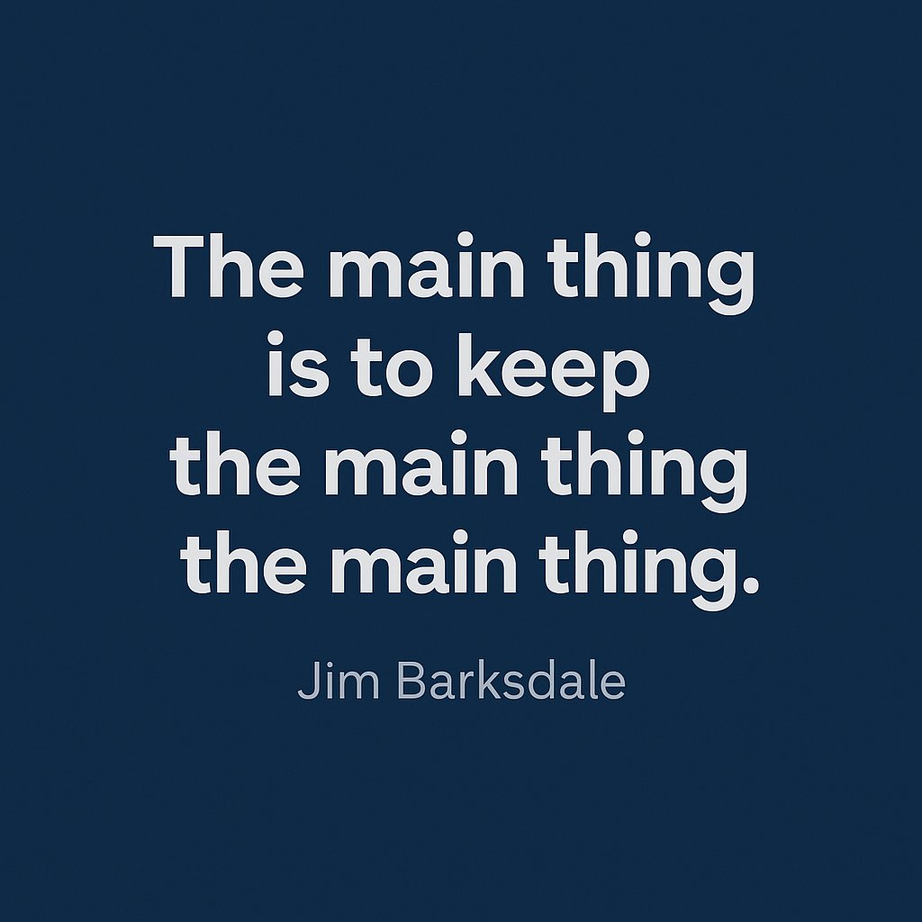 Mentorship has shaped my path since high school. In an age where information is constant and clarity is scarce, mentors provide something algorithms can’t — human perspective.

Over the last decade, I’ve been grateful for the guidance and friendship of Jim Barksdale. Hearing from
