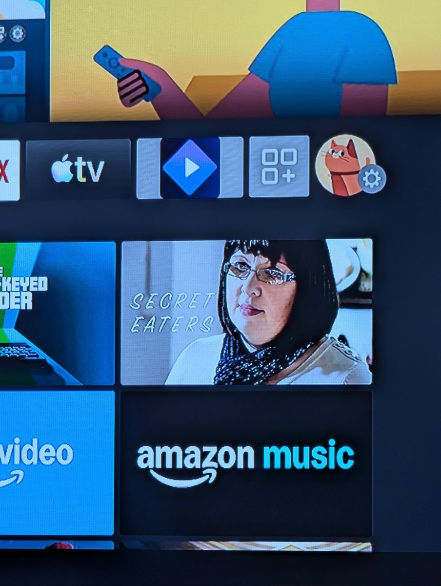 AlexDWilliams's tweet photo. @RealMattLucas I feel like this tile on the Firestick homescreen would be a character of yours... https://t.co/TK6JkljGTO