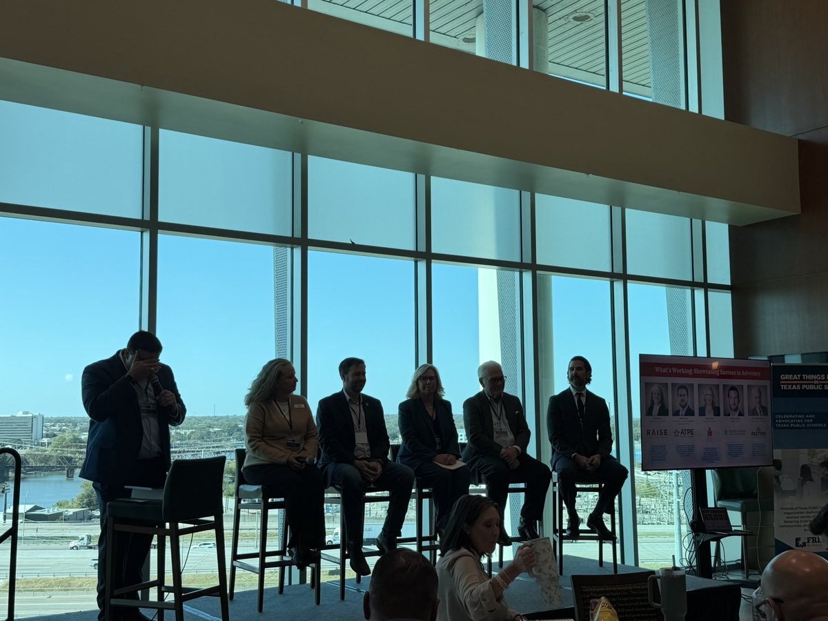 Grateful to be a part of <a href="/FRIENDStxps/">FOTPS</a> Summit today. Thanks for having <a href="/RYHTexas/">RaiseYourHandTexas</a> join in! Wonderful conversations with an amazing room full of folks who love #TXED!  Especially fun to sit on the panel with my friend <a href="/missybender/">Missy Bender</a>