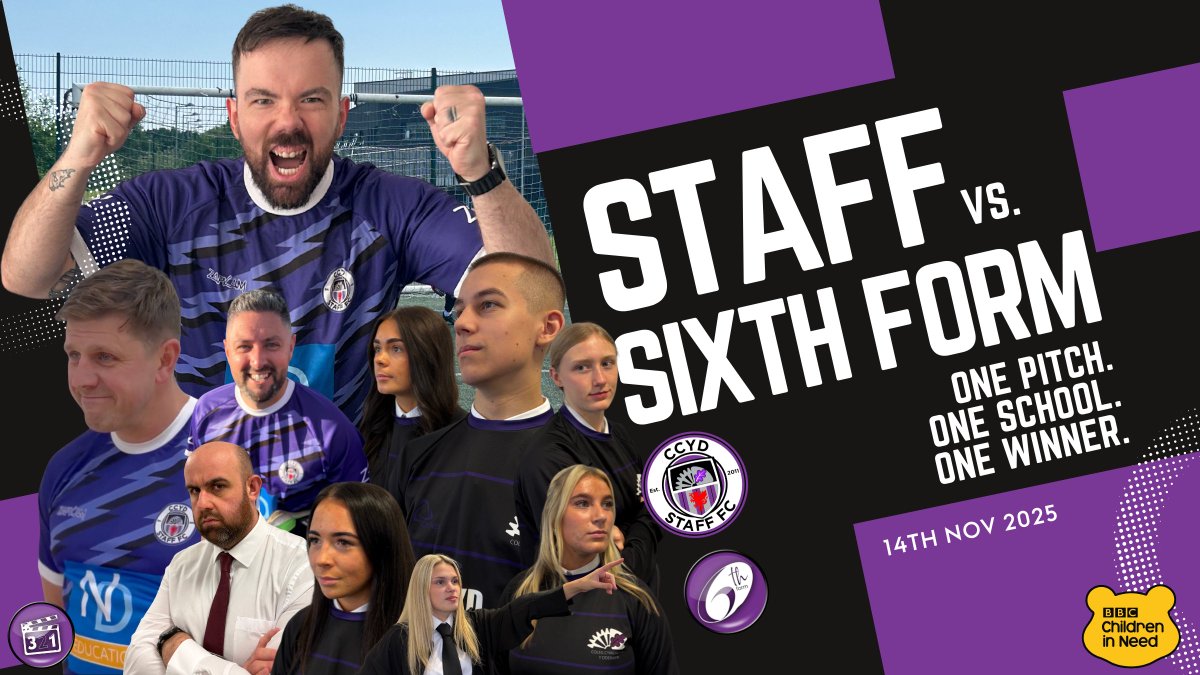 Today is the day.
One pitch. One school. One winner.

#ChildrenInNeed
<a href="/CCYD_school/">CCYD</a>