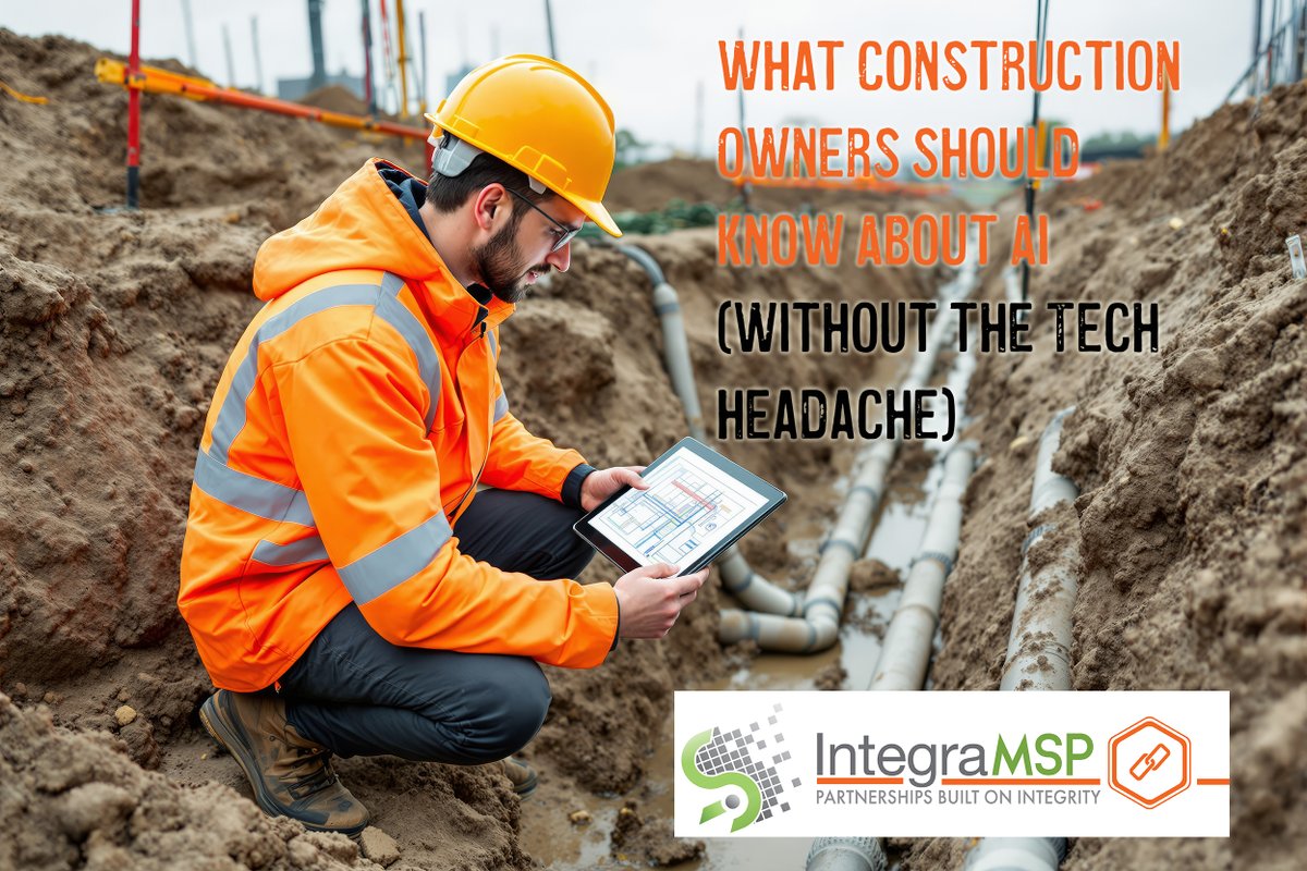 IntegraMSP's tweet image. No, construction isn’t being taken over by robots.

But the tools you already use—estimators, schedulers, cameras—are getting smarter. Quietly.

No hype. No tech talk.

🔗 integramsp.com/2025/11/07/con…

#ConstructionTech #ConstructionBusiness #JobsiteTools #MSPInsights