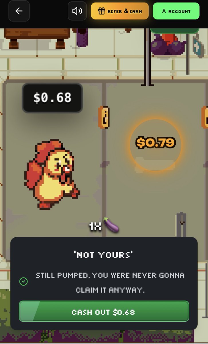 Played Cockdotio all day today, made some money, lost more… and then I summoned my inner gambler.
2x my money and took profit.