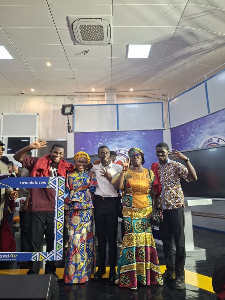 Another light-hearted moment after the #NSMQ2025 Grand Finale❤️. It was a privilege joining with Isaac and David to take a picture with Dr. Anita Oppong and Dr. Gladys Schwinger together, after years of looking up to them from behind the TV. Hands were up 4️⃣ all the saints😂🔥.