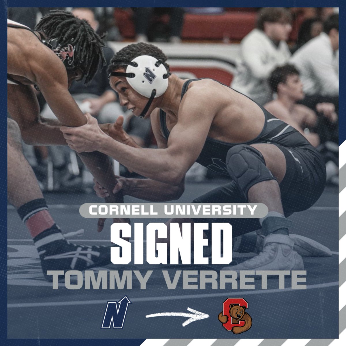 Congrats to @tommy_verrette07 on signing to wrestle at Cornell University! #HuskyNation @edmondnorthwrestling