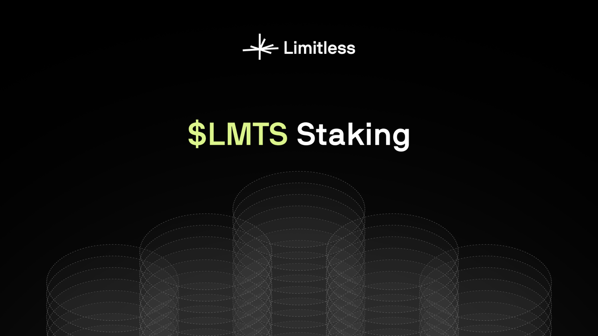 trylimitless's tweet image. $LMTS staking is now LIVE.

Time to put your $LMTS to work for you &amp;amp; get paid for that.

Stake here → limitless.exchange/staking