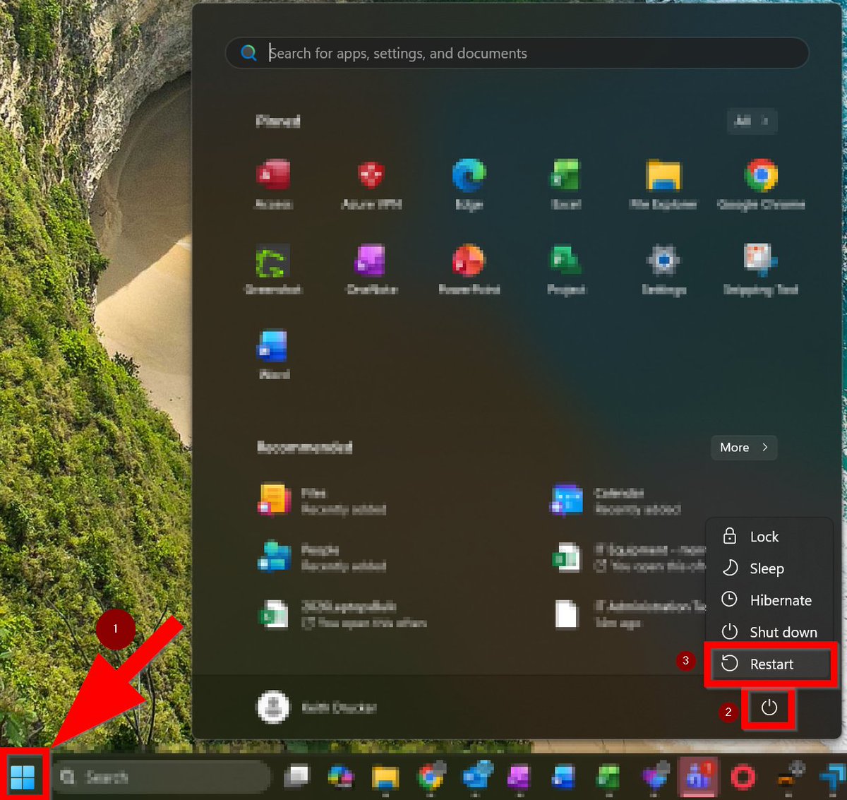TechTipsHowell's tweet image. 𝐓𝐞𝐜𝐡 𝐓𝐢𝐩: Restart your computer at the end of the day

𝐏𝐮𝐫𝐩𝐨𝐬𝐞: Restarting can clear temporary issues, resolve issues with printing, Wifi and other types of services  

𝐈𝐧𝐬𝐭𝐫𝐮𝐜𝐭𝐢𝐨𝐧𝐬: Press Windows key &amp;gt; Click the power button &amp;gt; Select Restart