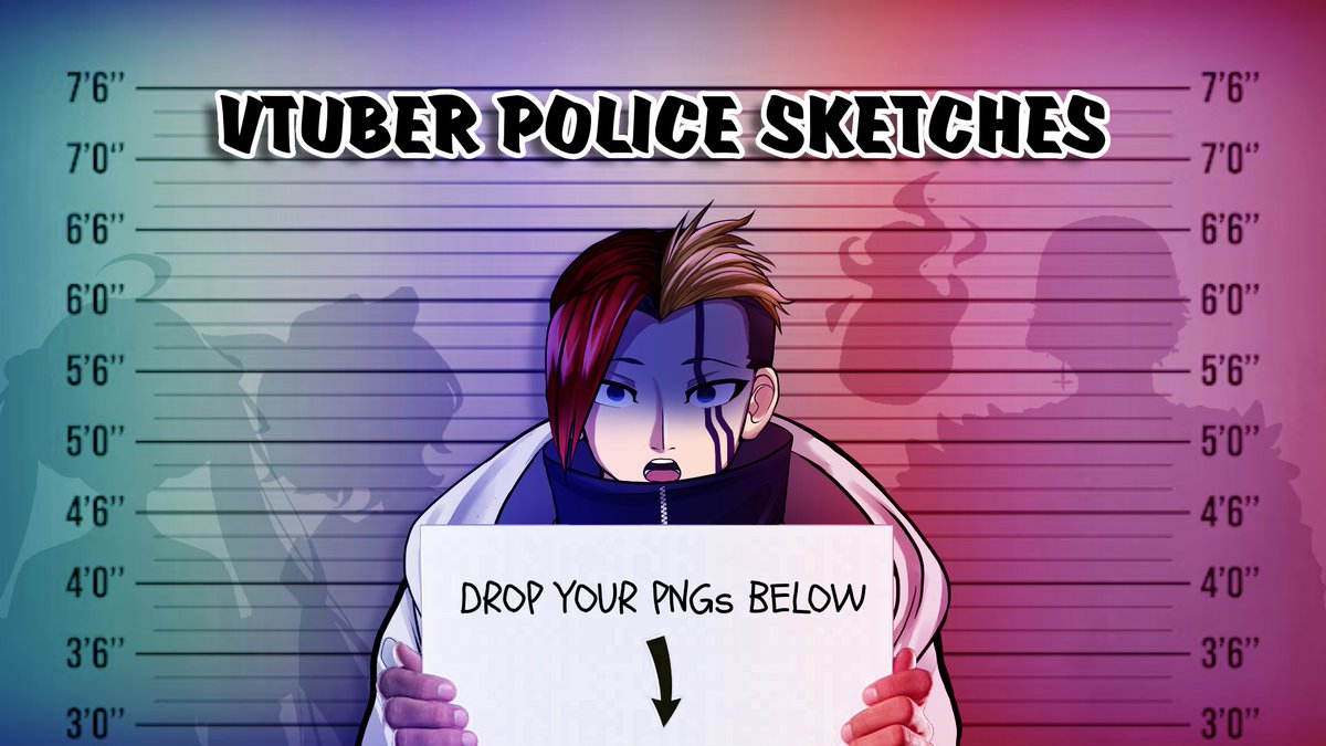 🚨WE GOT SOME LUNATICS ON THE RUN!! 🚨

My Police Force and I are on the lookout for some CRIMINALS, and those criminals? ARE YOU!!! 🚓

Next Week, I'll be doing VTUBER POLICE SKETCHES! Let's see if my team can do a good enough job of sketching you based on description ALONE!