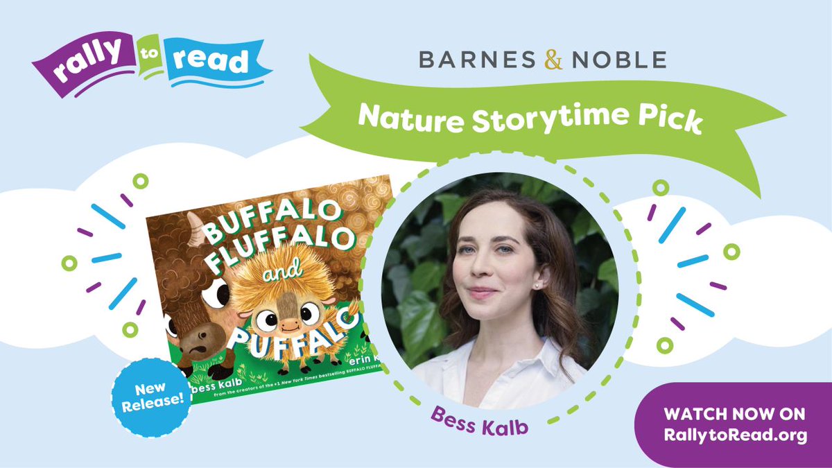 RIFWEB's tweet image. November’s #RIF #RallytoRead theme is NATURE. Celebrate by watching the Barnes &amp;amp; Noble, Inc. Storytime Pick, Buffalo Fluffalo and Puffalo read by author, @bessbell. Watch the read-aloud now and download the standards-aligned book activity at RallytoRead.org. #BNStorytime