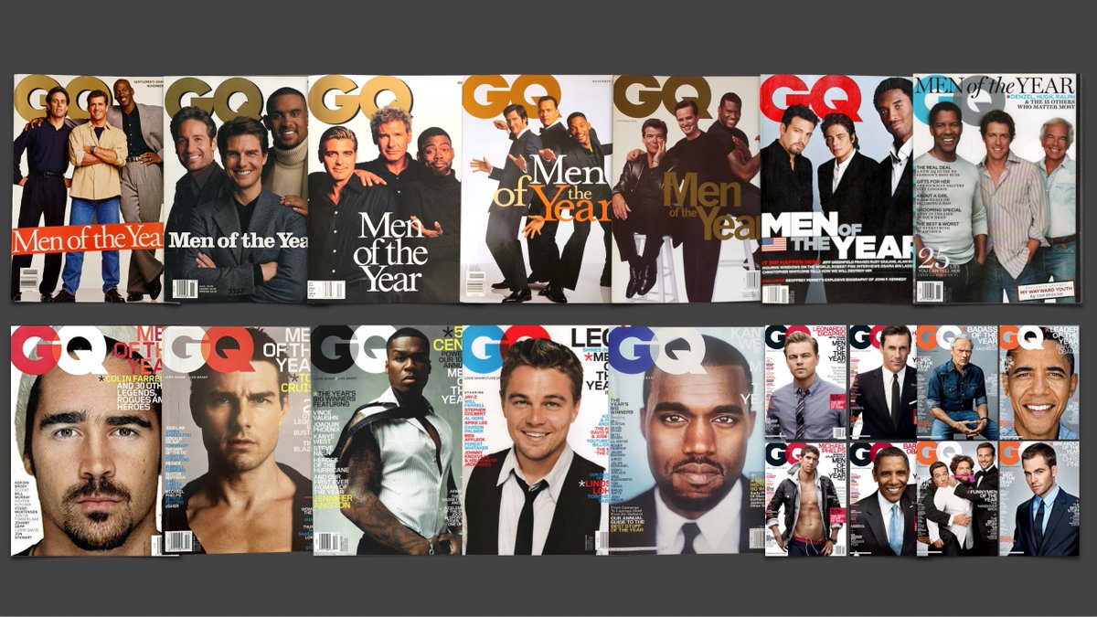 Those old <a href="/GQMagazine/">GQ Magazine</a> #MOTY covers were iconic.
