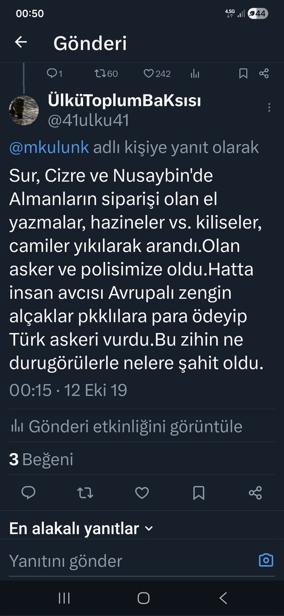 Bu twit ve devamında askerimizi vurmak için rütbesine göre para ödediklerini,kurşunla vurulma sebebini de yazdıktan sonra vaxgeçildi,pkk patlayıcı kullanmaya başladı.Bu malesef ülkemizde de çok yakın zamanda yaşandı.