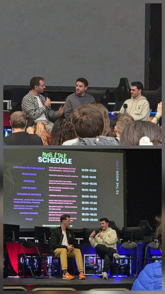 Laura_Press_Go's tweet photo. I had the pleasure to meet Mr @thisistommckay Mr @LukeDaleLive and Mr @samuelroukin today! All super nice, friendly, and provided insightful panels too! 💙 
#KingdomComeDeliverance2
#CallofDuty https://t.co/qzct2MswLv