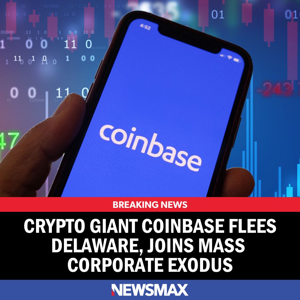 Coinbase, the largest U.S.-based cryptocurrency exchange, announced  Wednesday it is leaving Delaware, the state where it is incorporated, and  reincorporating in Texas, citing an increasingly unpredictable and  anti-business legal climate in Delaware.