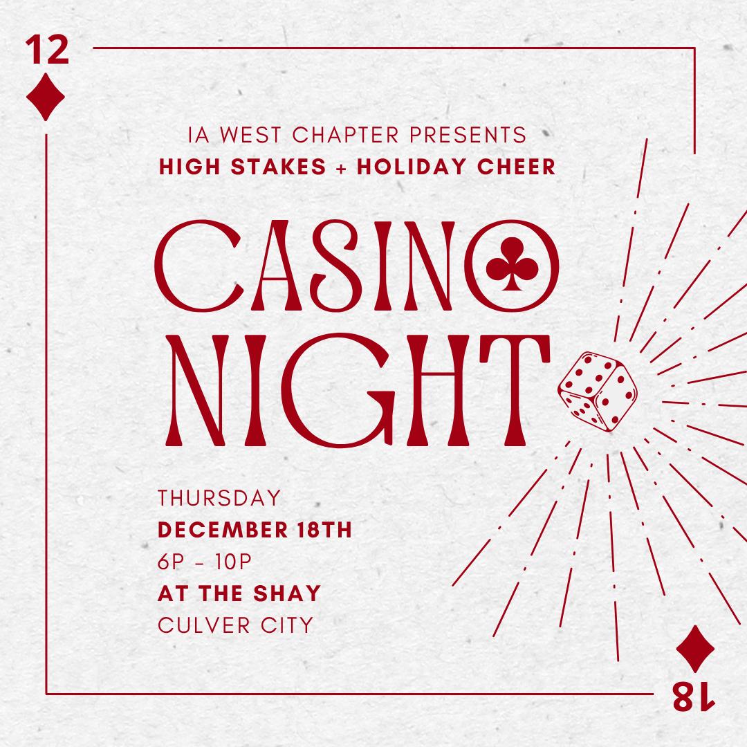 The best way to wrap up the year? Surrounded by your insights community.

Join us Dec 18 for High Stakes &amp; Holiday Cheer — dinner, open bar, casino games &amp; holiday fun at The Shay.

🎟️ eventbrite.com/e/high-stakes-…

#IAWest #FaceToFaceMRX