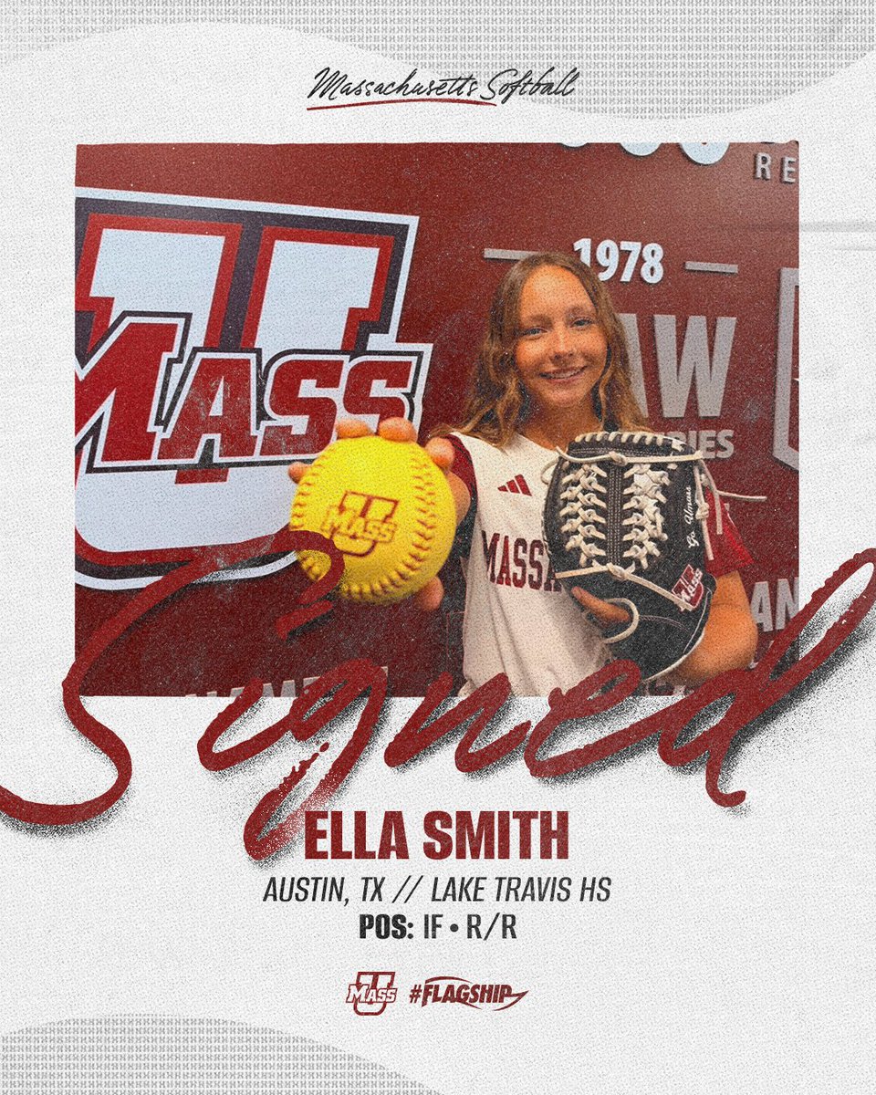 Amherst Bound 🔏

Ella Smith is officially on her way to Sortino Field!!

#Flagship🚩