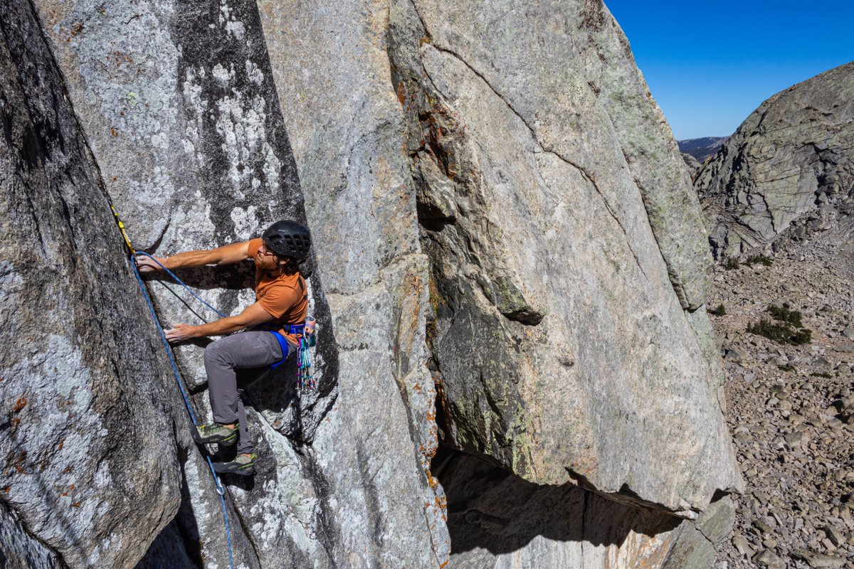 Route: Holding Out for a Hero, 5.12- C1, 9p (First Ascent)
Location: Cirque of the Moon, Wind River Range, Wyoming
Name of Climber: Stefanos Apostle (@stefanosapostle)
Name of Photographer: Neil Longfellow (@atavisticarts)