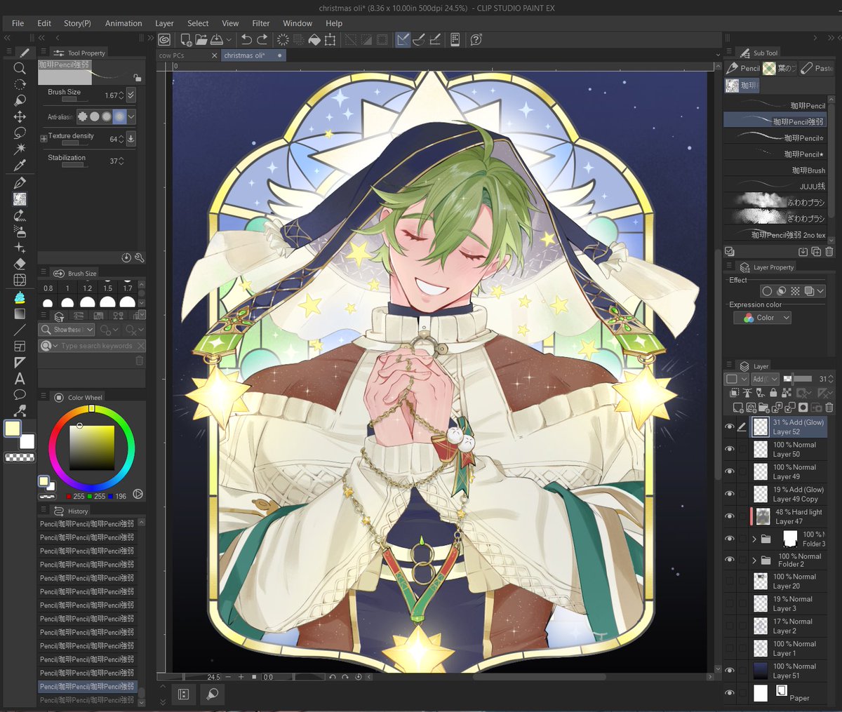 Lol told my friend I would draw holiday Olivine like 2 years ago and I’m finally doing it!
