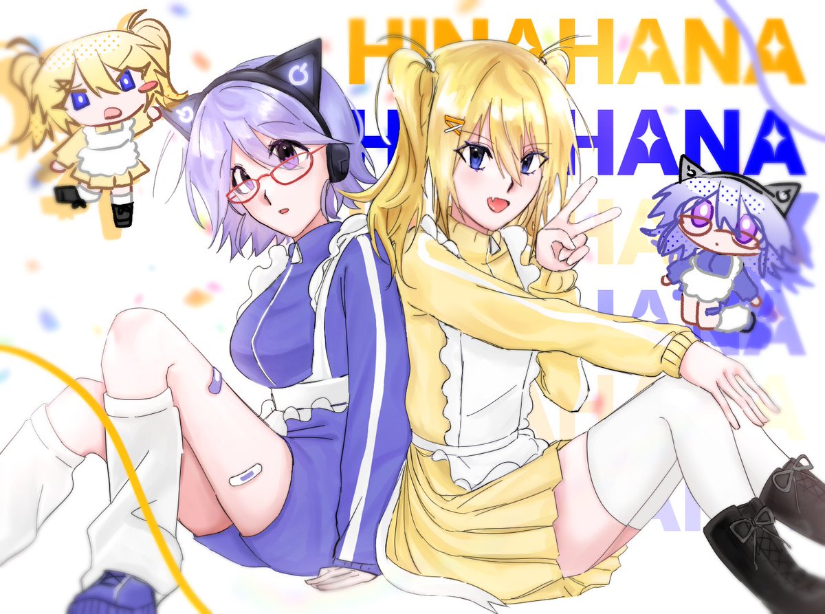 카오차 히나에&amp;하나 져지메이드🫶

#カオチャ #ChaosChild