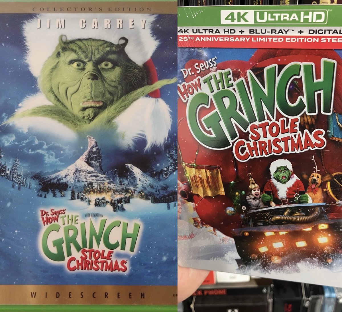 Finally upgraded my green Grinch DVD my mom got me for my birthday 25 years ago 😅