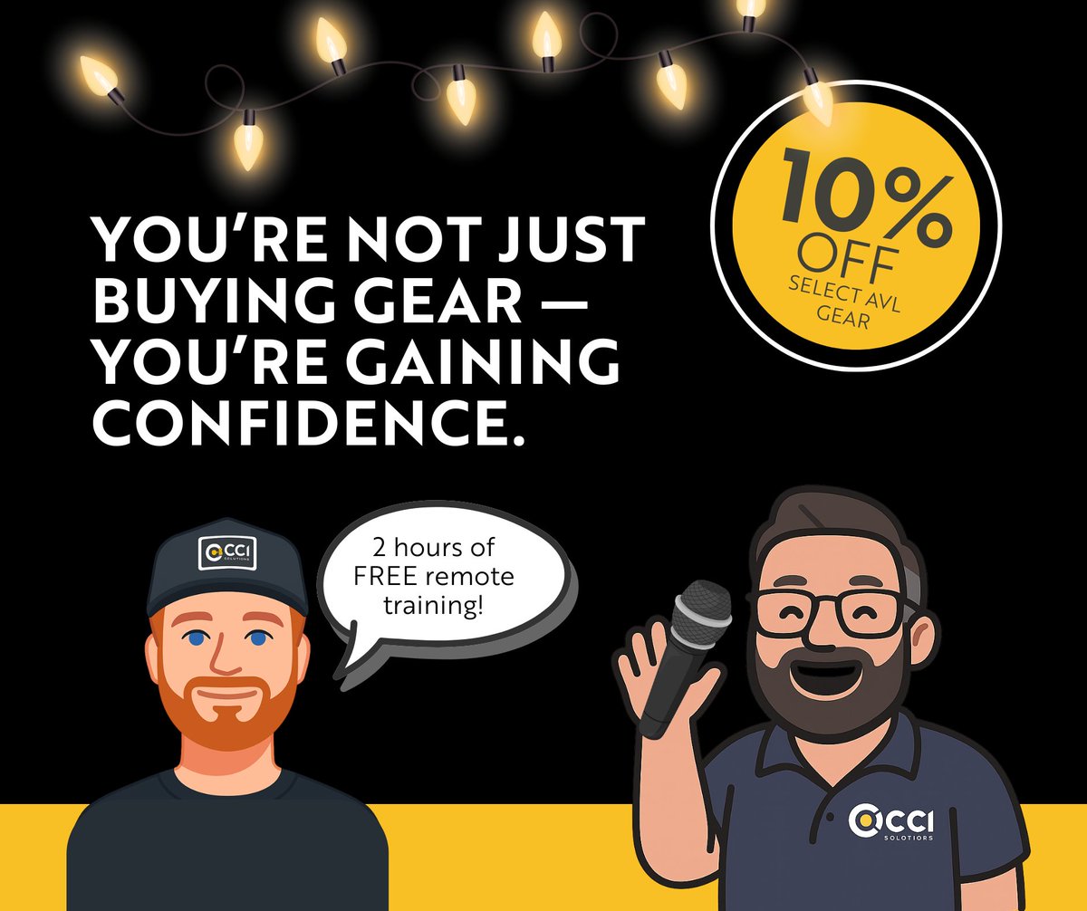 ccisolutions's tweet image. What if new gear came with a coach?

Save 10% on select gear + get 2 hours of free remote training (orders $3K+).
We’ll help your team set up, dial in, &amp;amp; get Christmas-ready 🎄

🎁 Code: GEAR10 | Ends Nov 14
🛒 Shop or call 800-562-6006

#ChurchTech #WorshipAVL #GearRefreshSale