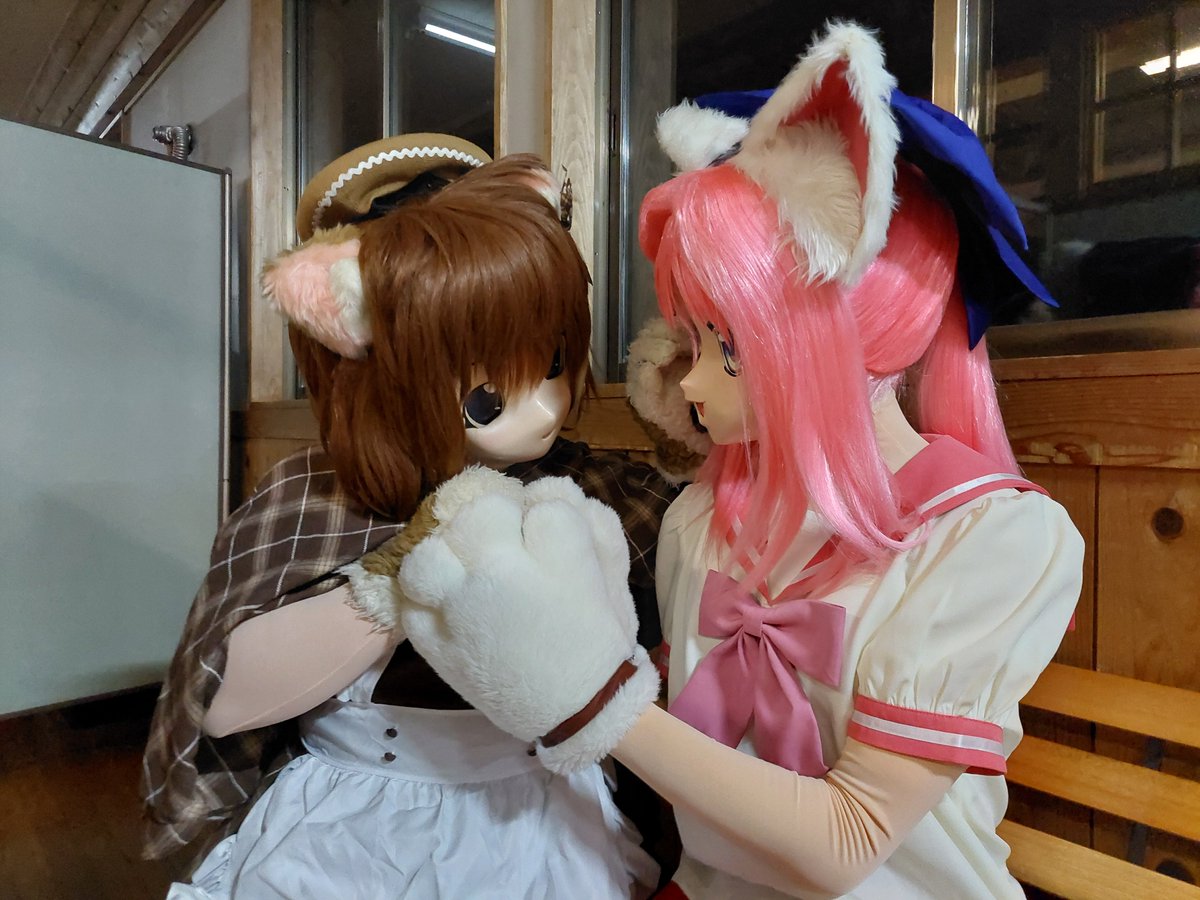 hiro8_kig's tweet image. かわいいなぁ〜
@neko2mike3 
📷@kemonight
#着ぐるみさる小オフ