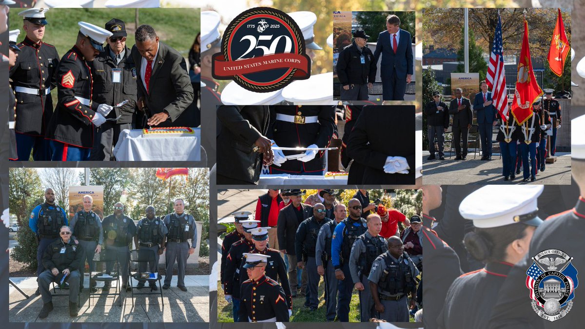 Last week, we celebrated the U.S. Marine Corps’ 250th birthday at the @vawarmemorial! Our quartermaster, Joe Vass, joined the cake-cutting as the oldest Marine at 97, and our veteran officers proudly took part in the day’s traditions. #SemperFi