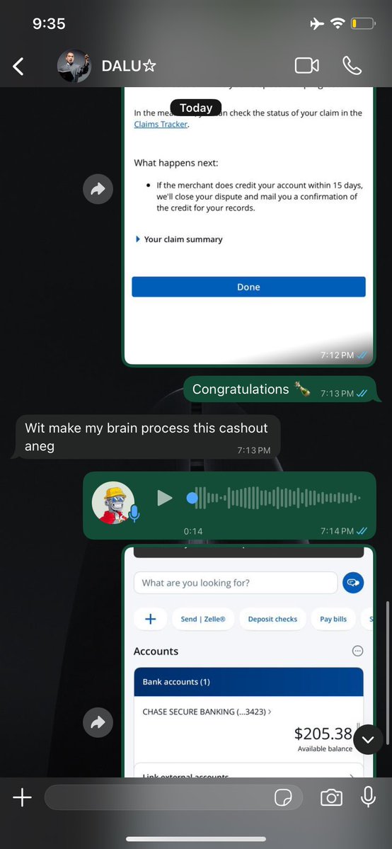 w2filer's tweet image. Before !!                    After 💰 

Chase bank instant reflection !!
