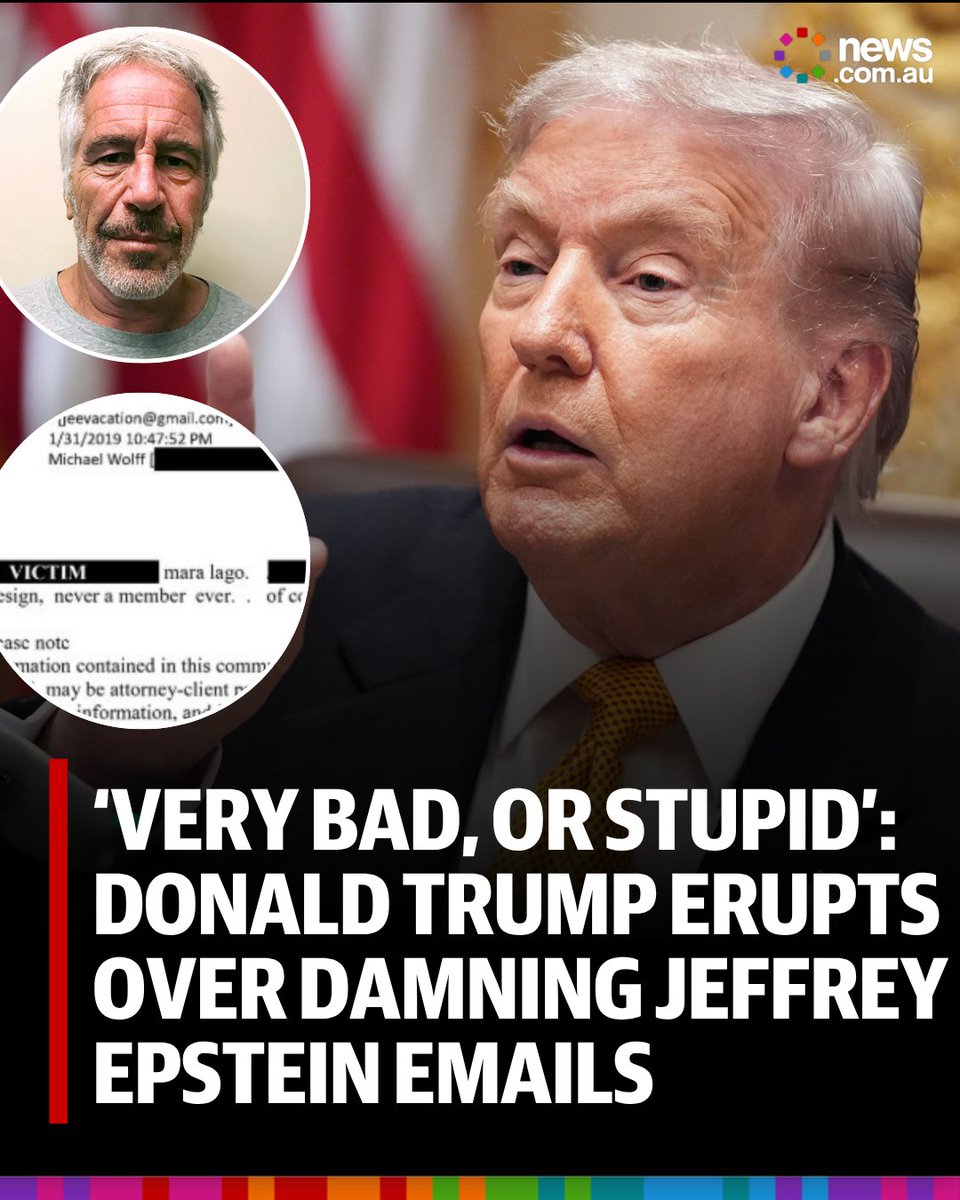 Convicted sex offender Jeffrey Epstein alleged US President Donald Trump “knew about the girls”, explosive new emails show. Full story: bit.ly/47EaBda