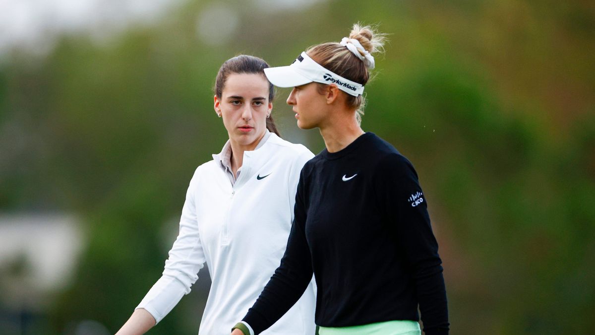 Nelly Korda gifts Caitlin Clark a pair of her new Nike golf shoes  https://t.co/JReup2E9MQ