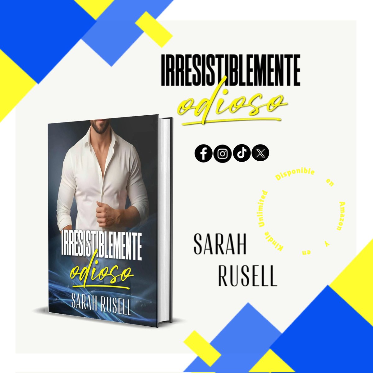 NOVEDAD 💞💯

Irresistiblemente odioso
💙⏩ leer.la/B0G1Y3F9M7

📚📱Disponible en #Amazon y #Kindleunlimited

Todas las #novelas de la autora en:
💙⏩ relinks.me/SarahRusell

<a href="/ChicasTribu/">Las chicas de la tribu</a>

#sarahrusell #novedad
#Kindle #novela #romantica
#ficcion #comedia #suspense