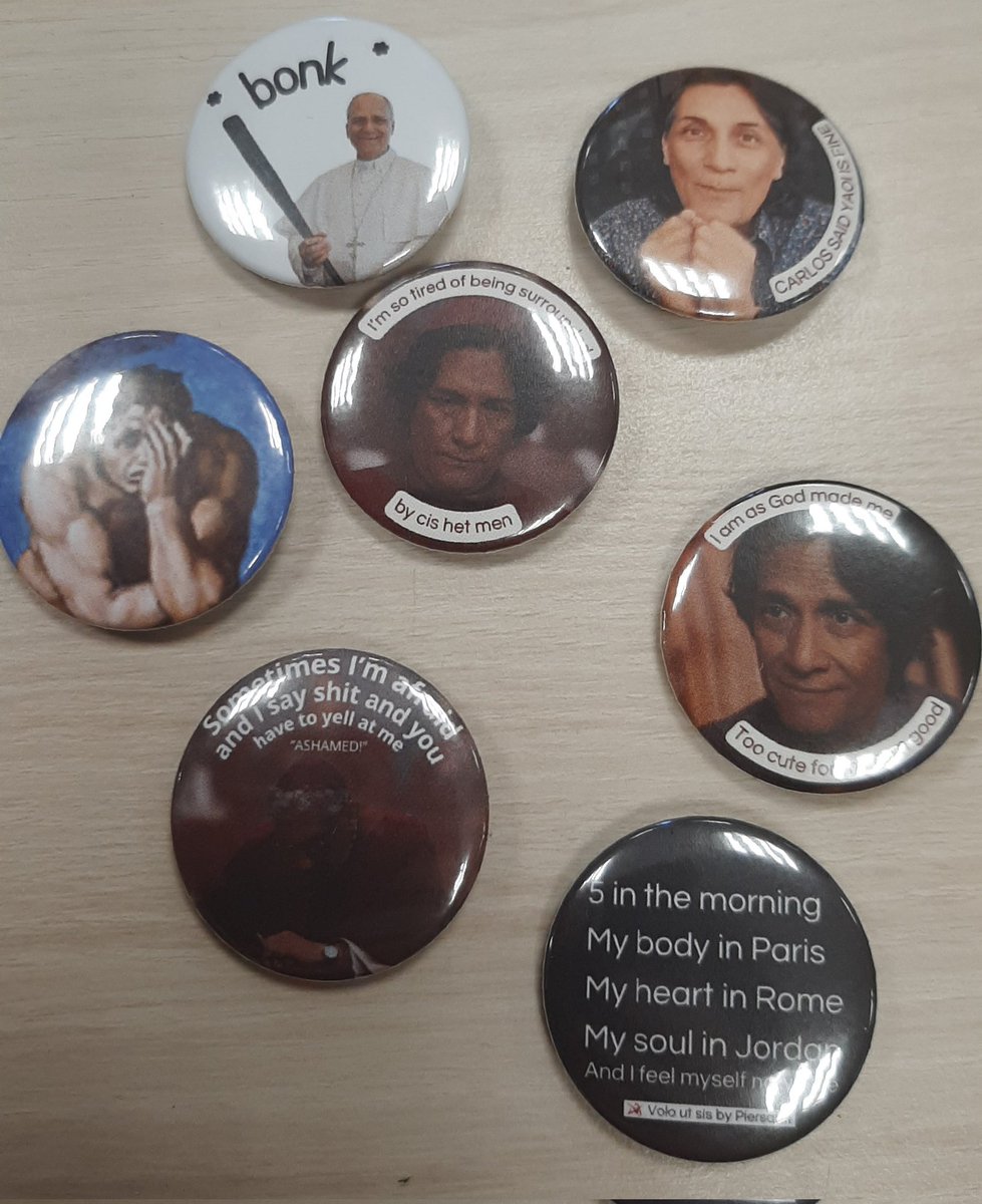 JustPaulInHere1's tweet photo. So, if you're into Conclave 2024, and happen to attend the #Ycon 11 this weekend... I'm giving away free goodies made by my little hands :-D Some silly stickers and badges ^^ https://t.co/ilX8apbg6w