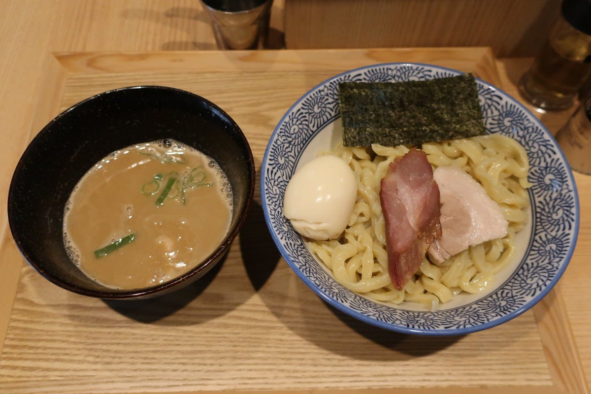 めんめん 麺屋山界@大久保にて、味玉つけ麺。2度目の訪問。今回は、未食だった