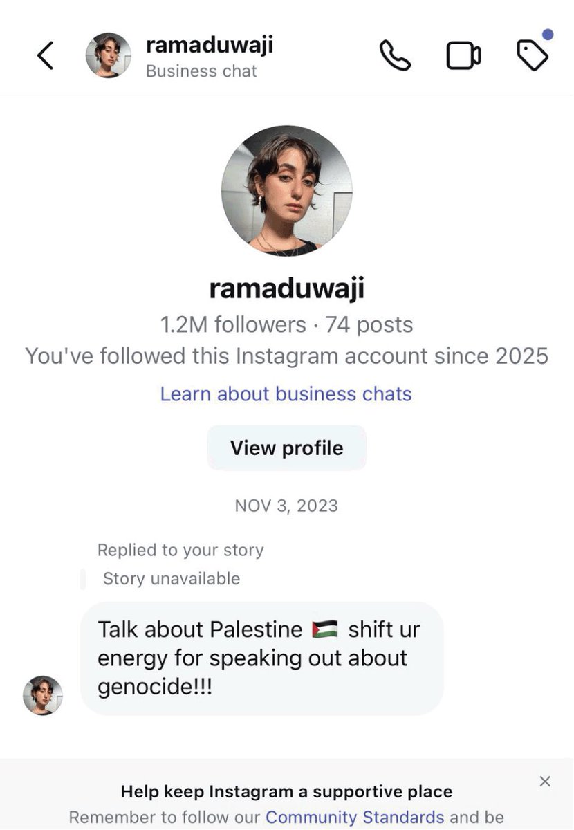 canarymission's tweet image. If you ever wondered how "genocide" became so ubiquitous immediately after the Hamas massacre of October 7, it's because of anti-Israel influencers like Zohran Mamdani's wife Rama Duwaji.

She was encouraging her followers and others to shift their content to focus on the war in…