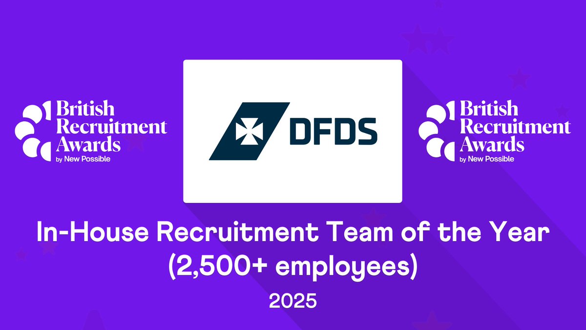 Casting off to victory is <a href="/dfds_ukire/">DFDS UK & IRE</a> who win ‘In-House Recruitment Team of the Year (2,500+ employees)’, congrats!

#Recruitment #Awards #HR
