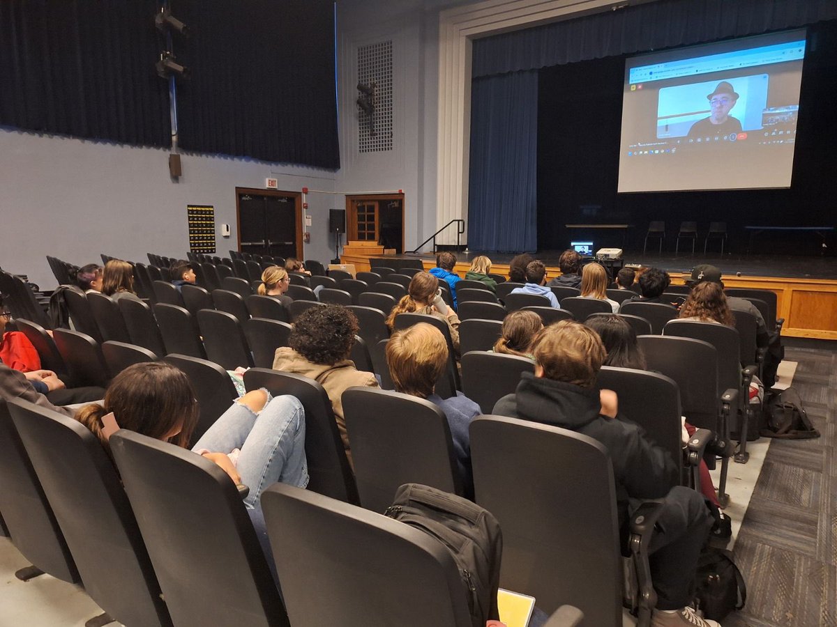 Taft_HS's tweet image. What an amazing experience for our Science Fiction class with Mr. Morris! Students connected virtually with author Brian Falkner from Australia! 🌏 Huge thanks to Mr. Falkner for the inspiration &amp;amp; to Mr. Morris for making it happen!