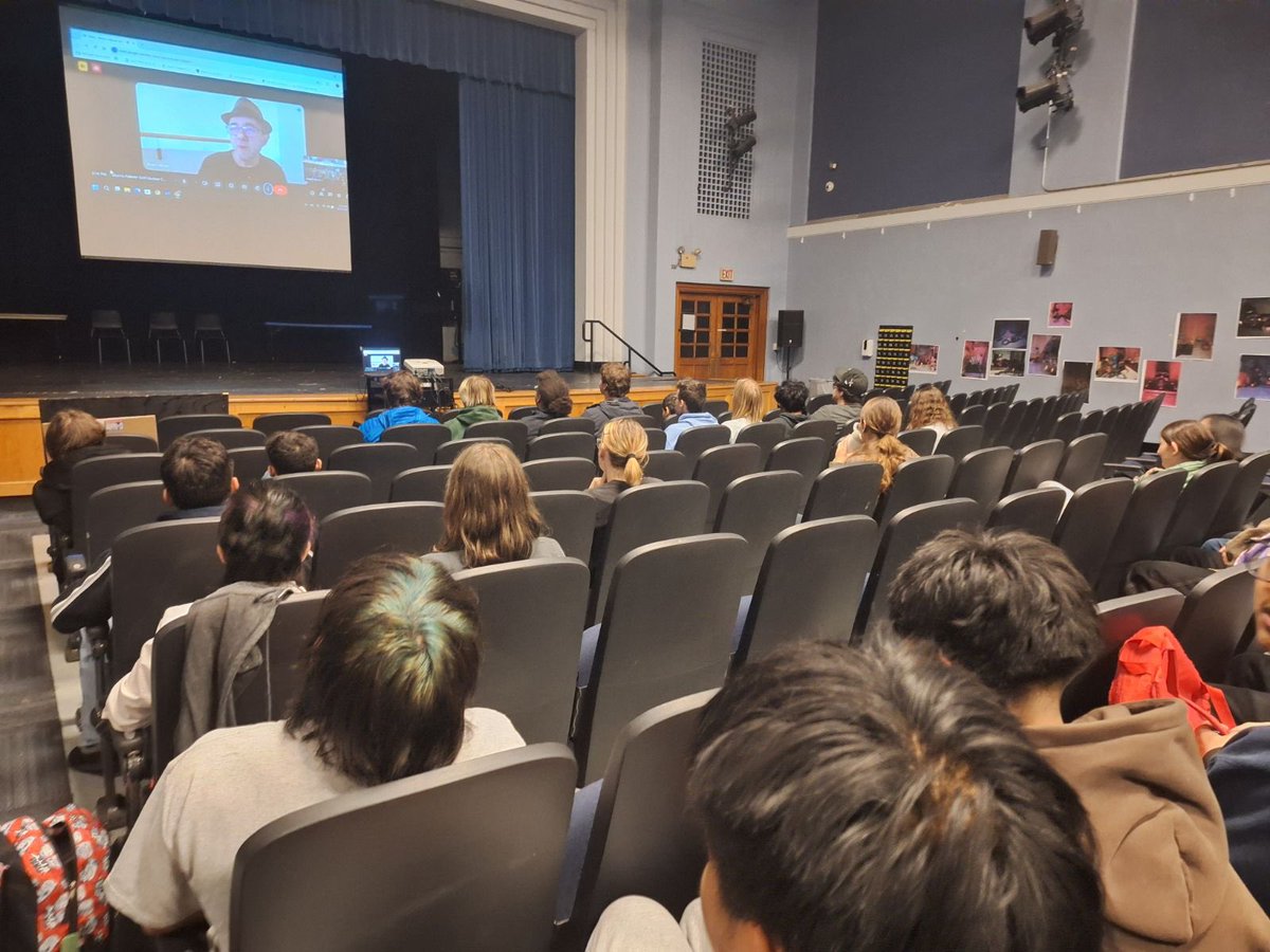 Taft_HS's tweet image. What an amazing experience for our Science Fiction class with Mr. Morris! Students connected virtually with author Brian Falkner from Australia! 🌏 Huge thanks to Mr. Falkner for the inspiration &amp;amp; to Mr. Morris for making it happen!