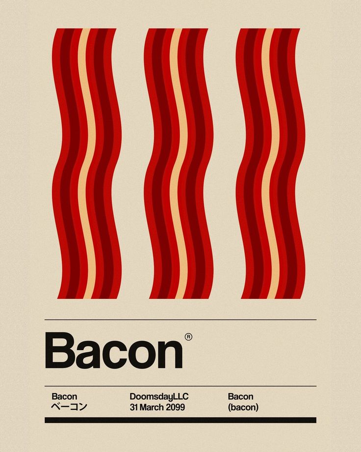 Flyer &amp; Poster Lab
Bacon - Minimalist Breakfast Art