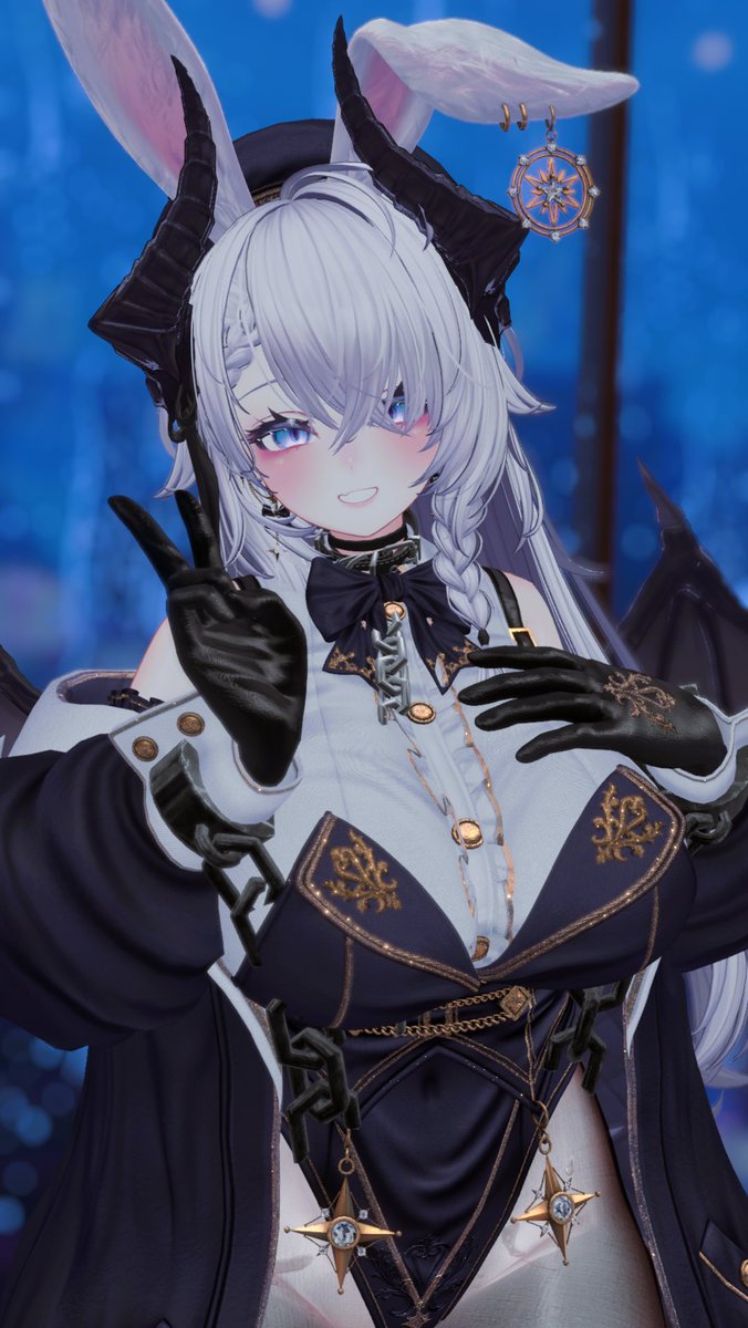 nyuarasu's tweet image. 楽しみにしてた衣装めっちゃいい！
#Libero_Boutique #VRChat #Airi3D