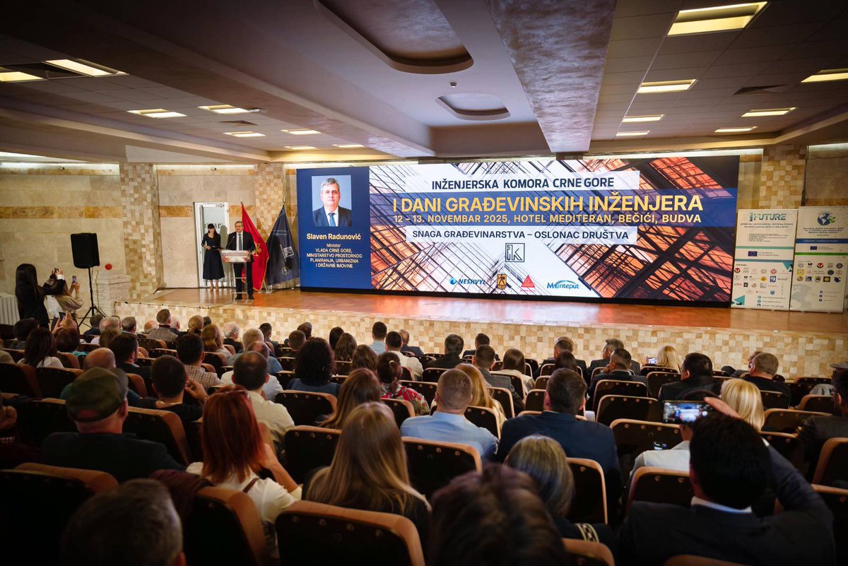 Čast mi je što sam na otvaranju prvih Dana građevinskih inženjera u Bečićima pozdravio ugledne učesnike skupa koji postavlja temelj nove tradicije koja gradi održivu Crnu Goru. Građevinarstvo je stub razvoja zemlje – gradimo sigurno i odgovorno, za buduće generacije.
