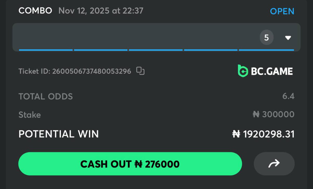 Emmanuel_Tips's tweet photo. WAKE UP TO BOOM 💥 ON BC GAME 

CODE 👇👇

755098 - 5 ODDS
Check out this bet I've placed at https://t.co/U8HqAExR9U! https://t.co/UleBqNJAkM

Register here: https://t.co/6AWihnXLBy

CODE INCORRECT? https://t.co/d3alVKEzFA

STAKE RESPONSIBLY🔞🔞🔞🔞 https://t.co/7HnDqiDzfZ