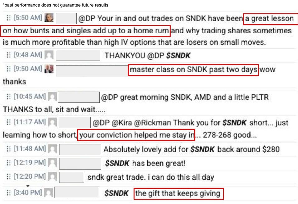 "Master class" that's how one Inner Circle member described watching <a href="/epictrades1/">The Inner Circle Trading Group DP David Prince</a> short $SNDK over the past two days

It pays to have guidance from a pro like DP on trades like this!

Work with David: t3live.com/ic