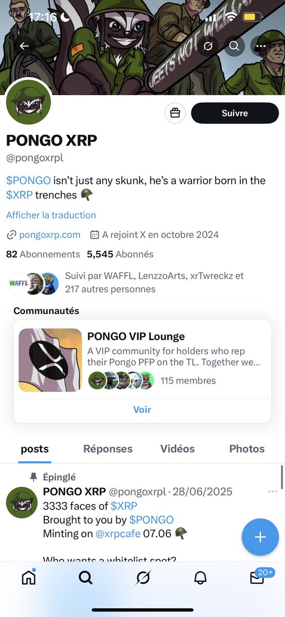 Pongo officially rugged
No post in more than a month
No more blue check
No more website
Dev sent all XRP from his wallet to a CEX

Rip