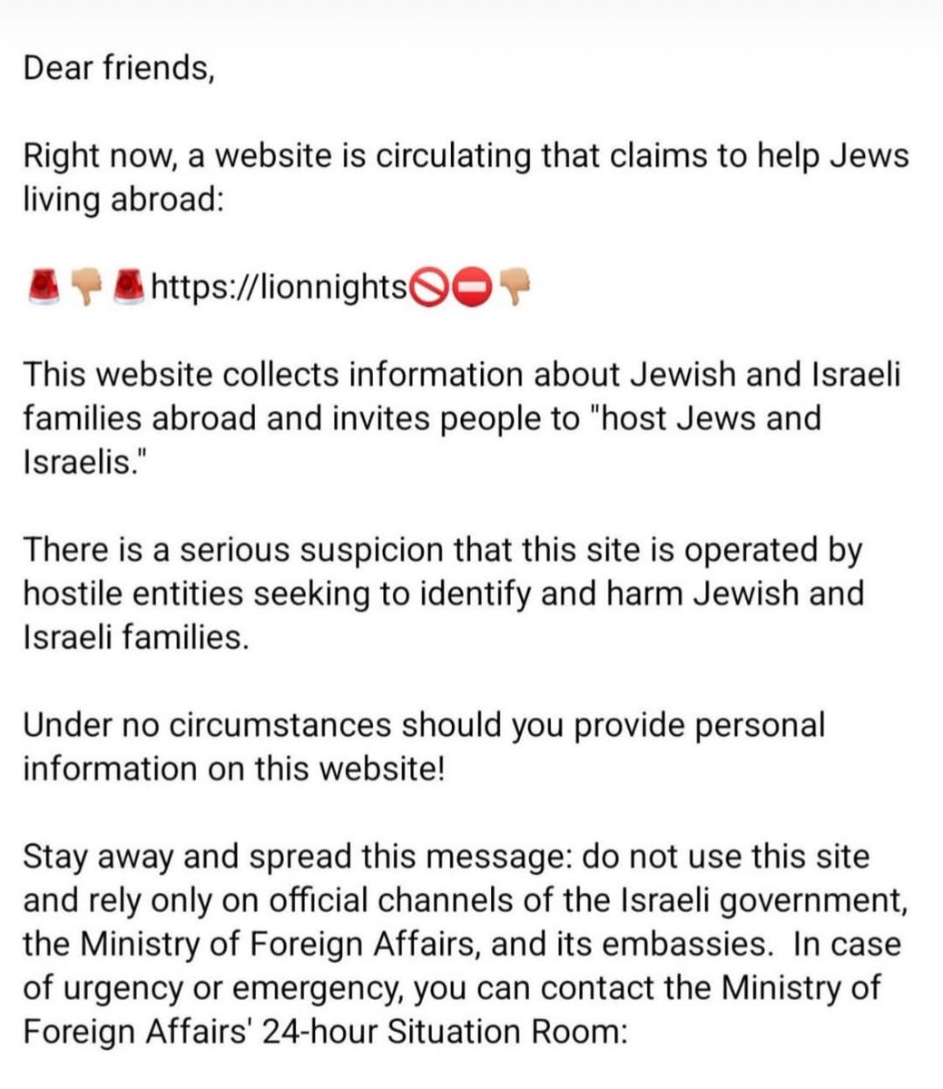 ⚠️ WARNING: DANGEROUS WEBSITE COLLECTING INFORMATION ON JEWS WORLDWIDE

Please consider sharing to spread awareness.

Everyone must stay vigilant.