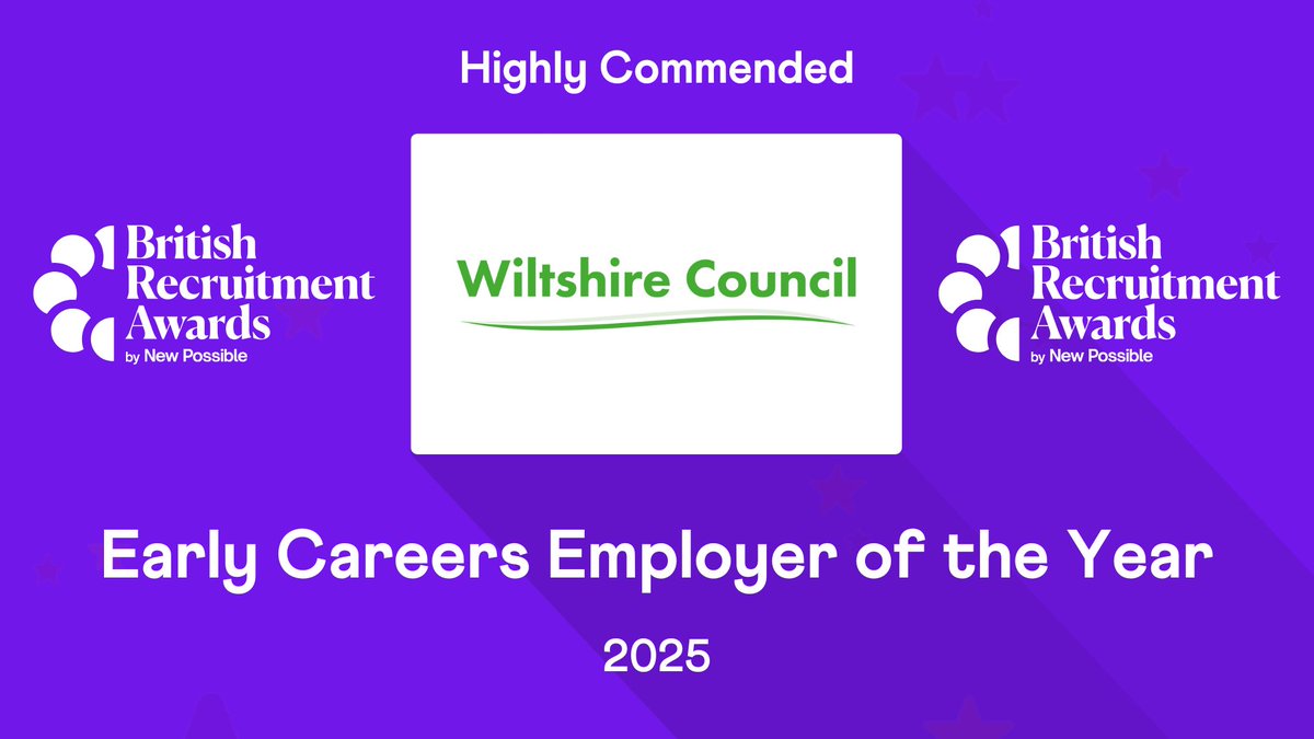Congratulations to <a href="/wiltscouncil/">Wiltshire Council #WiltshireTogether</a> who achieve Highly Commended in the ‘Early Careers Employer of the Year’ category!

#Recruitment #Awards #HR