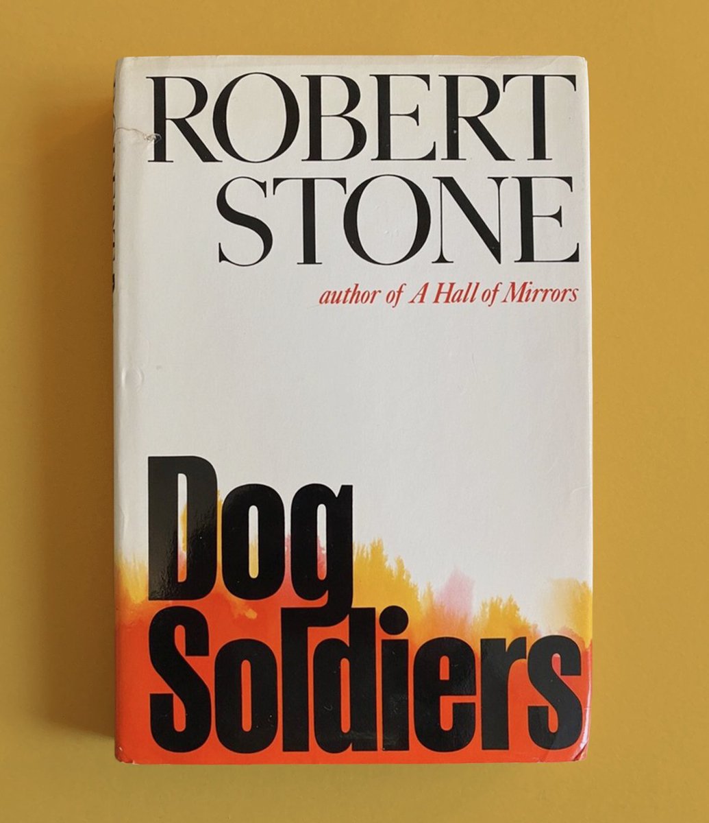 ~Thirty (More) Novels for #Noirvember~ 

Day 12: DOG SOLDIERS (1974)
If you liked Cutter and Bone, you’ll love this sprawling novel about a doomed drug-smuggling caper. A work of pure seventies zeitgeist—bleak, existential, and brimming with quirky social observation.