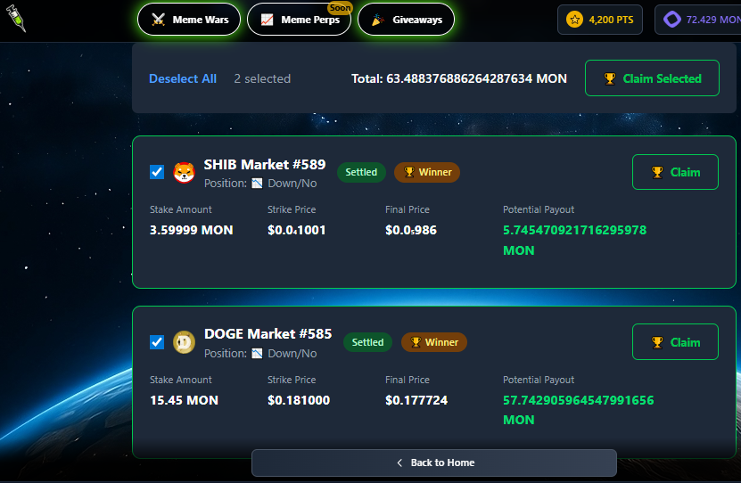 BonatoTop360's tweet photo. Winning is easy when you know the mechanics 🤑 

Stake smart, win easy on @Memesteroid — testnet now, mainnet soon!
#MemeWars #Monad #Memesteroid #DeFi #Crypto #Memecoin #Testnet #StakeToWin https://t.co/5CJ0ec0PvA