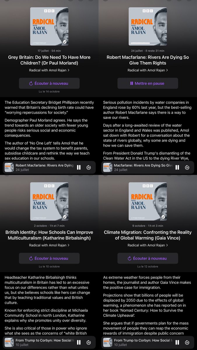 Recently discovered with podcast by <a href="/amolrajan/">Amol Rajan</a> and I could not recommend it more 🔉 Honestly love the geographical and societal issues being discussed along with the breath of guest speakers 👏Very throught provoking content 👨🏻‍🏫 #geographyteacher