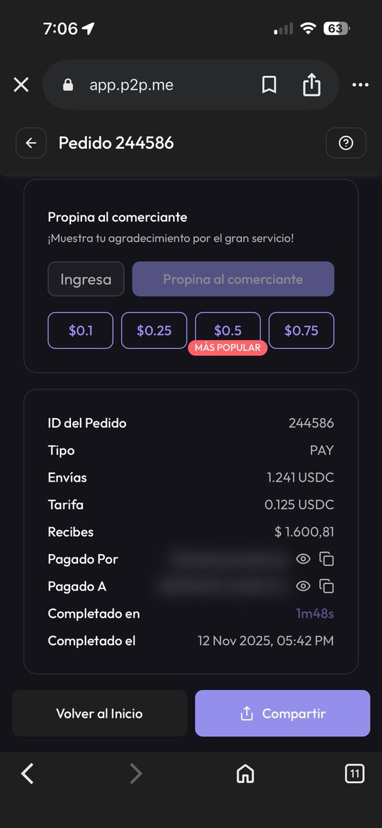 FloorMM's tweet photo. @p2pmeargentina @EFDevcon Que compra tan 🐀 que hice jajaj tenía que probar.. Para alguien que entiende poco del mundo cripto fue muy fácil.. tarde 2 minutos aproximadamente en pagar y le llegó antes el pago al vendedor que la notificación de pago a mi 🫢 experiencia 10/10 #DeMapa @p2pmeargentina https://t.co/pwQ9tfQ76l