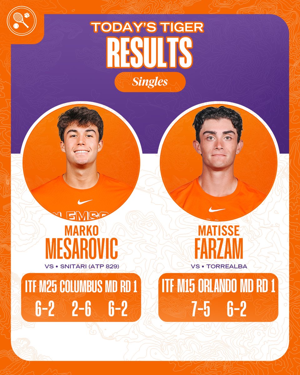 Clemson Men's Tennis tweet media