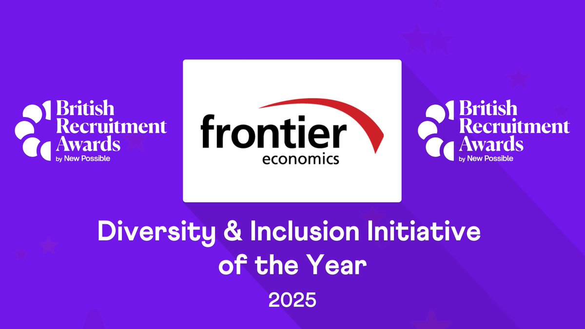Banking the win in the ‘Diversity &amp; Inclusion Initiative of the Year’ award is <a href="/FrontierEcon/">Frontier Economics</a>, congrats!

#Recruitment #Awards #HR